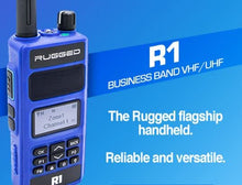 Load image into Gallery viewer, Rugged Radios R1 Two Way Handheld Radio Walkie Talkie
