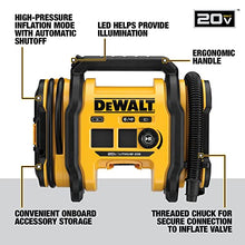 Load image into Gallery viewer, DEWALT 20V MAX Tire Inflator, Compact and Portable, Automatic Shut Off, LED Light, Bare Tool Only (DCC020IB)

