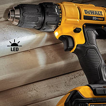 Load image into Gallery viewer, DEWALT 20V MAX Cordless Drill and Impact Driver, Power Tool Combo Kit with 2 Batteries and Charger, Yellow/Black (DCK240C2)
