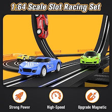 Load image into Gallery viewer, Race Car Track with 4 High-Speed Slot Cars
