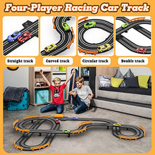 Load image into Gallery viewer, Slot Car Race Track Sets with 4 High-Speed Slot Cars
